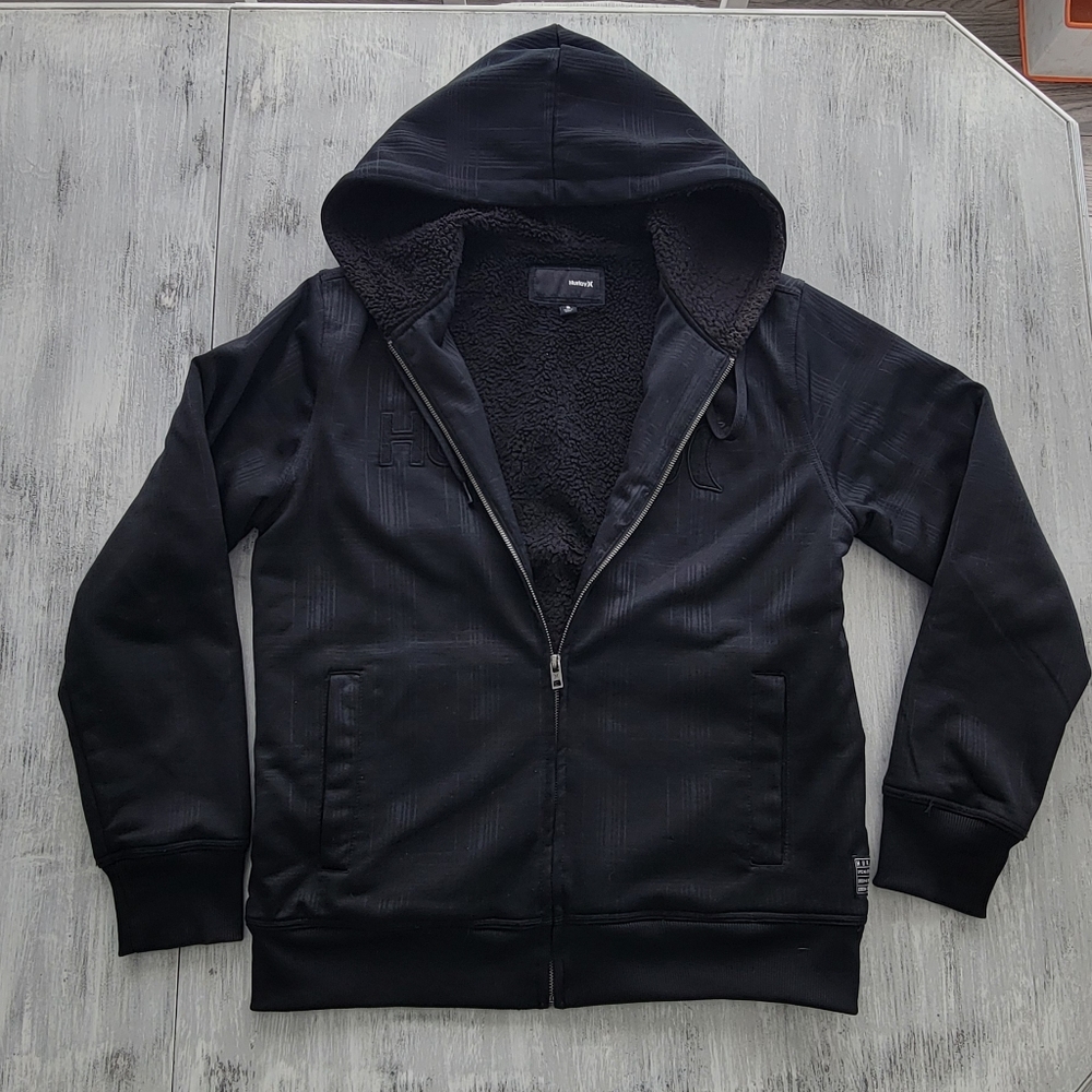 Fuzzy Lined Hurley Hoodie